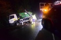 Container LKW umgestuerzt Koeln Brueck Bruecker- Dellbruecker Mauspfad P190